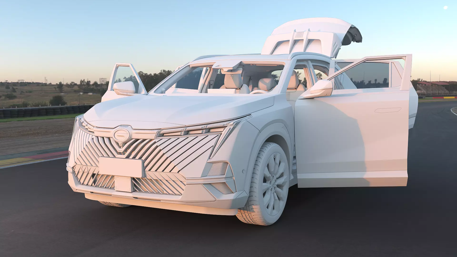  2022 GAC Trumpchi Emkco with interior 3D model_13