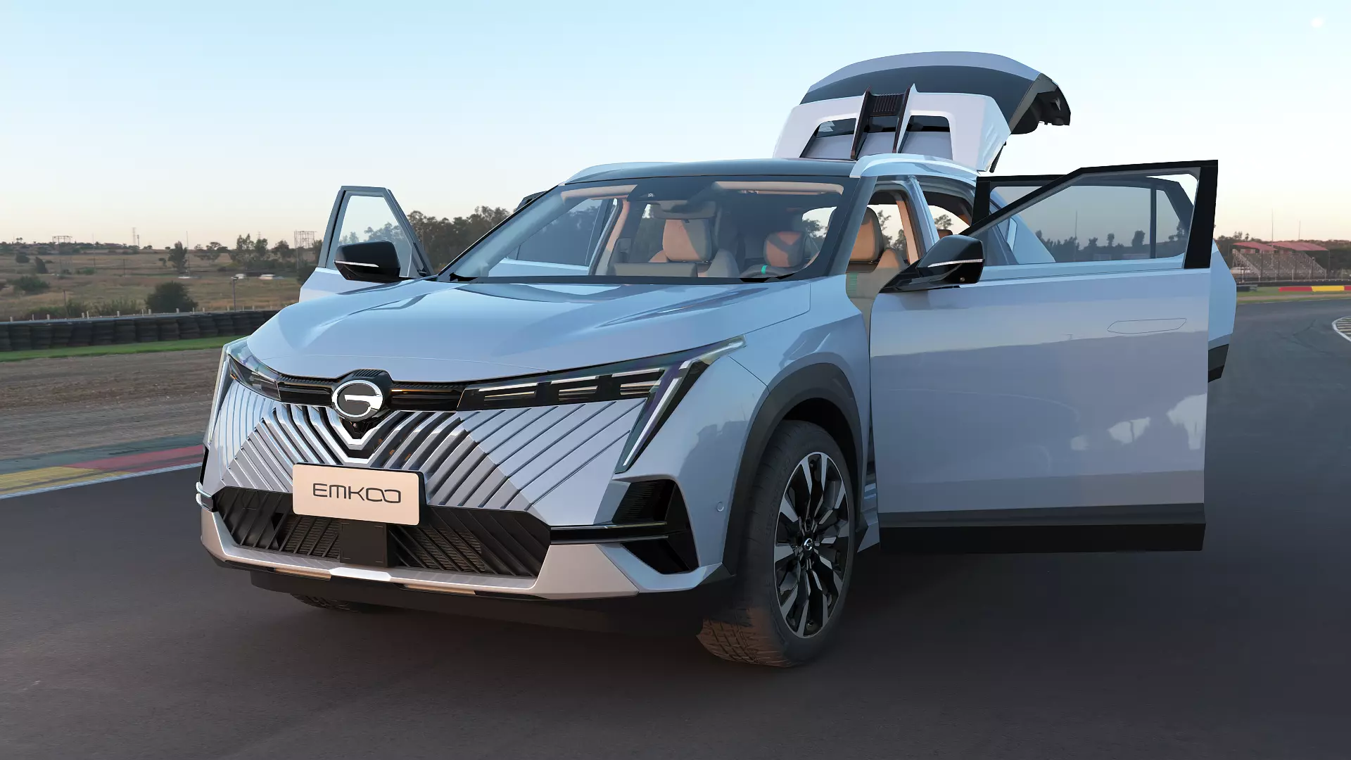  2022 GAC Trumpchi Emkco with interior 3D model_3