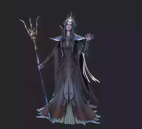 the female elven mage