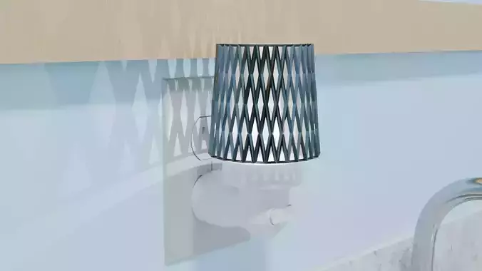 Caged Glass Mini Plugin Wax Warmer Free 3D model