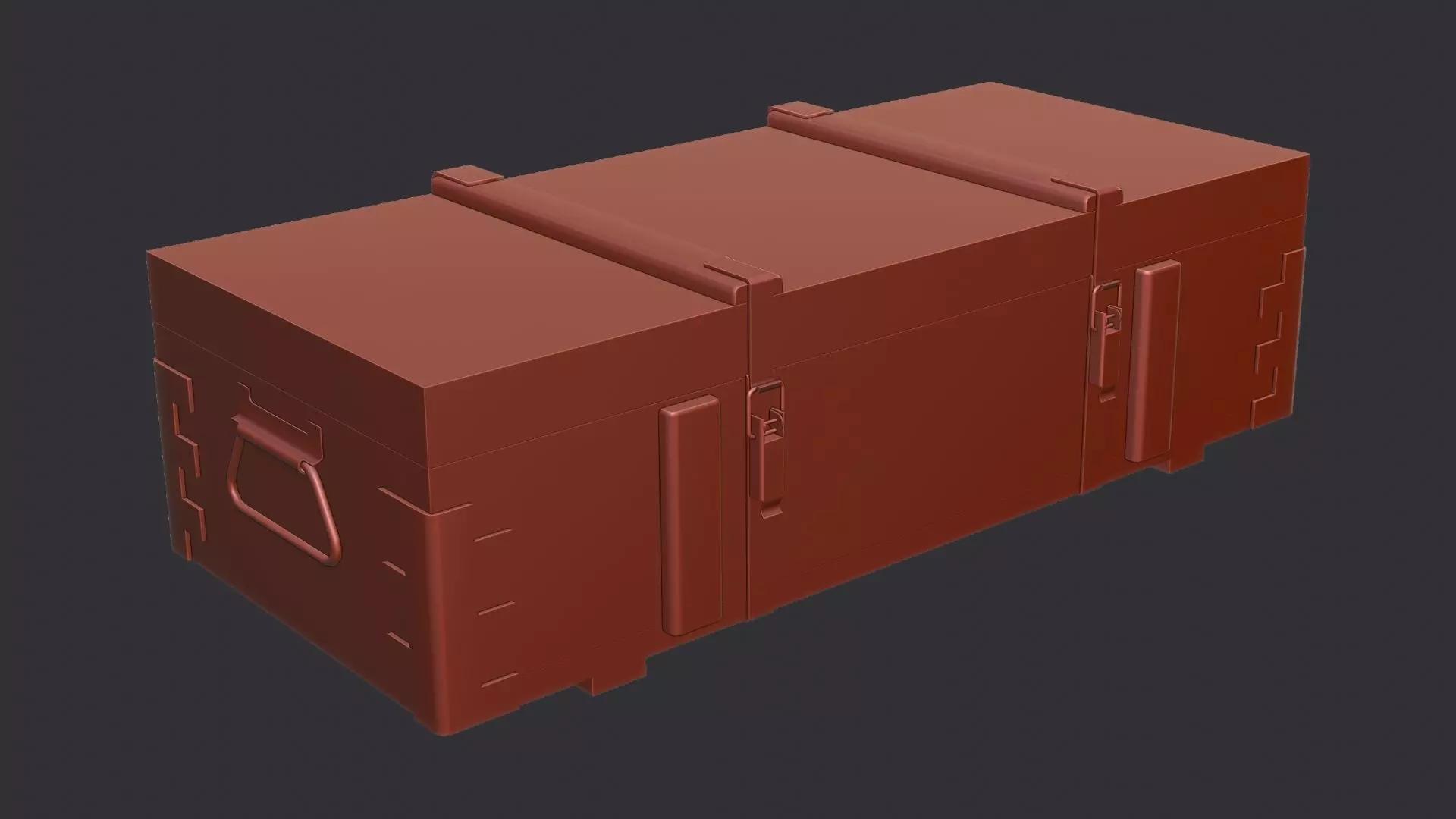 Eng Supply Crate 01 Weathered Military Storage Box Low-poly 3D model_6
