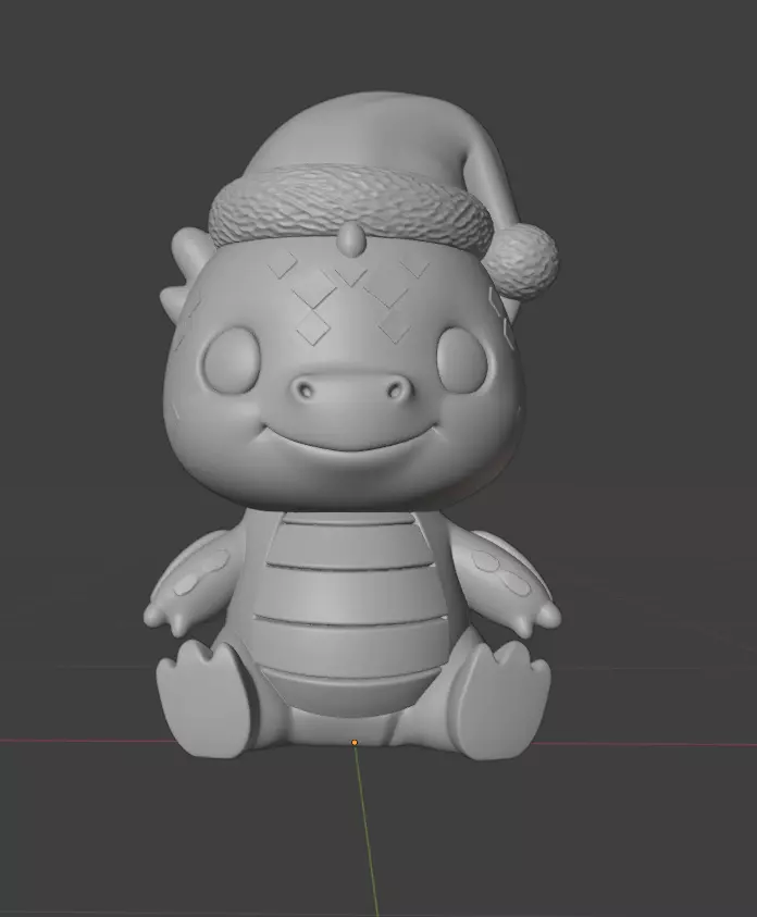 the Christmas Dragon 3D print model_2