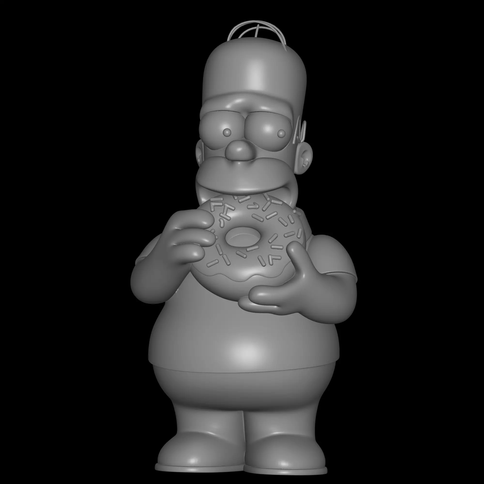 Homer Simpson figure 3D print model