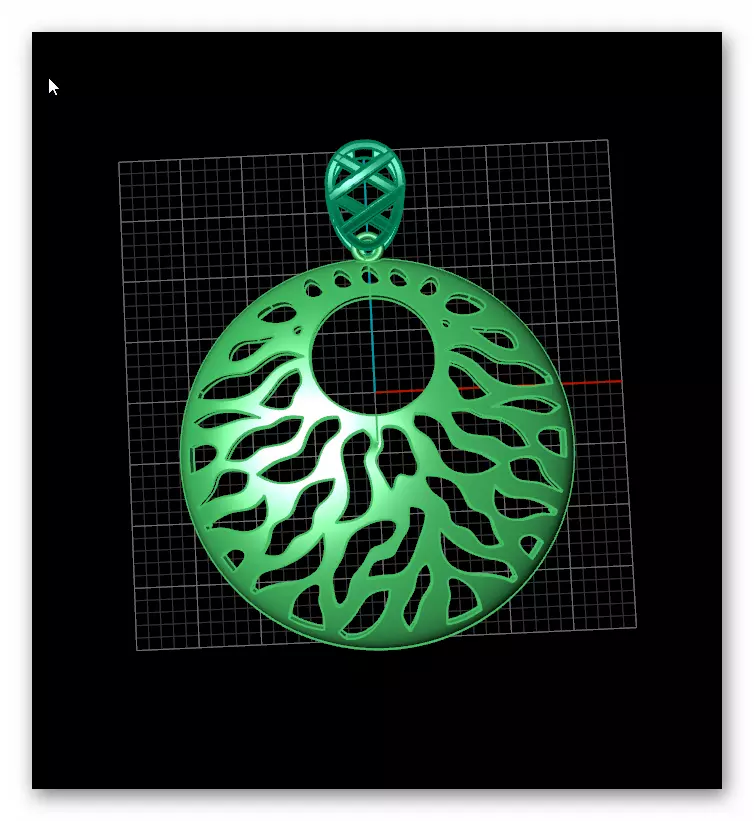 fusion gold pendant 3D print model_1