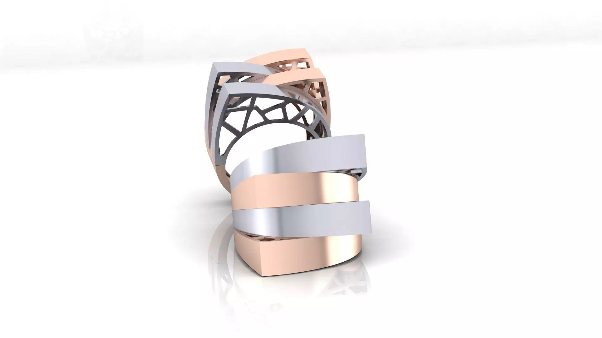 bypass gold ring 3 part 3D print model