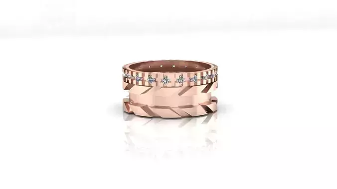 eternity micro setting jewelry ring