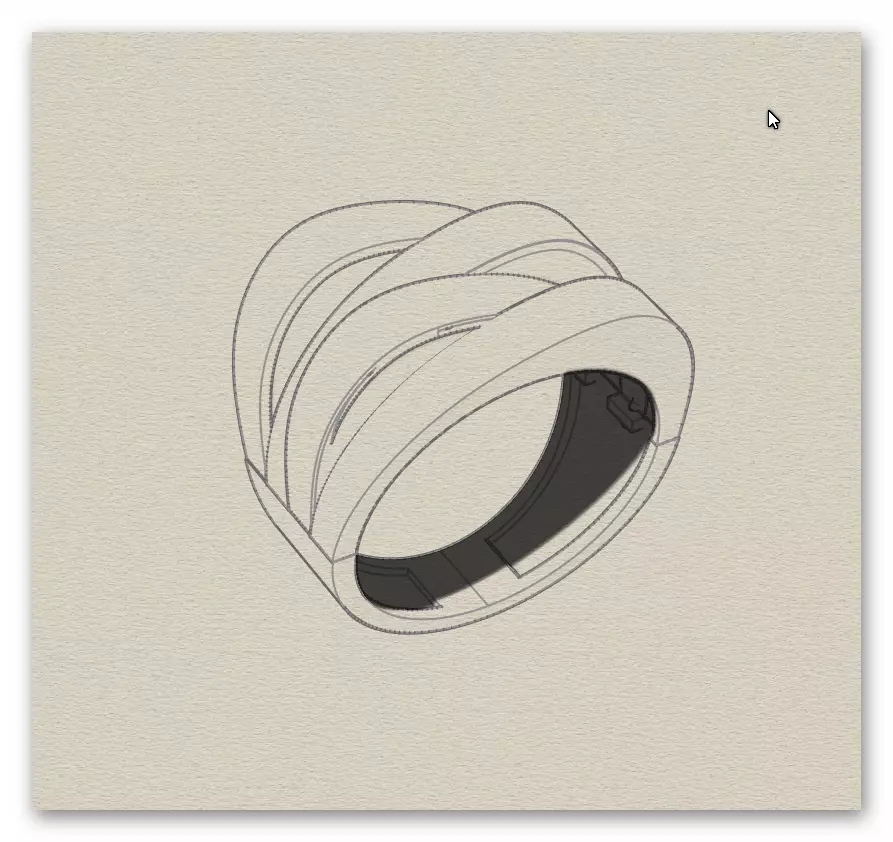 bypass gold ring 3 part 3D print model_5