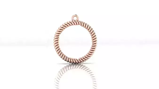 rope round jewelry pendant