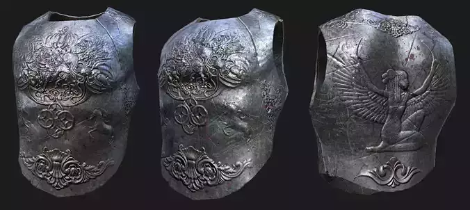 Medieval Armour Low-poly 3D model