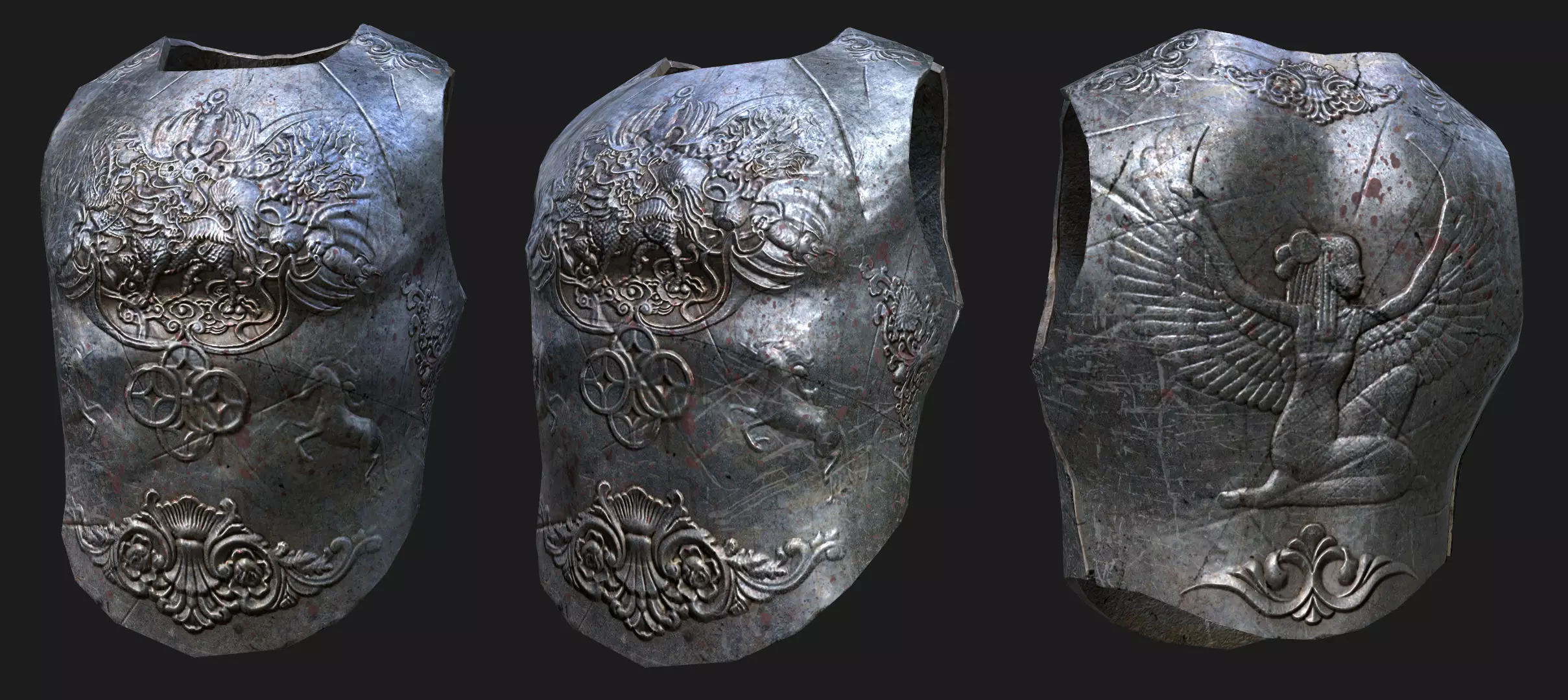 Medieval Armour Low-poly 3D model