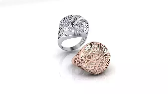 fusion luxury gold ring