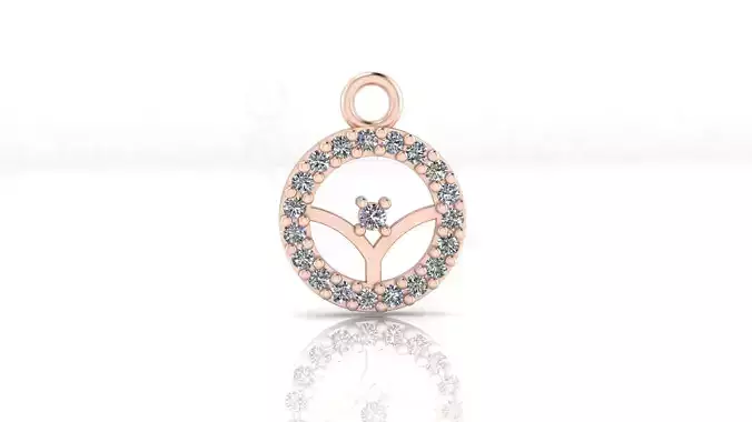 round jewelry pendant