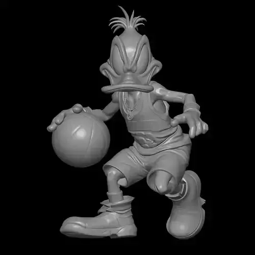Daffy Duck Basketballer 3D print model
