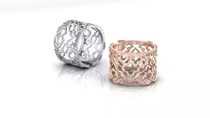 floral jewelry ring