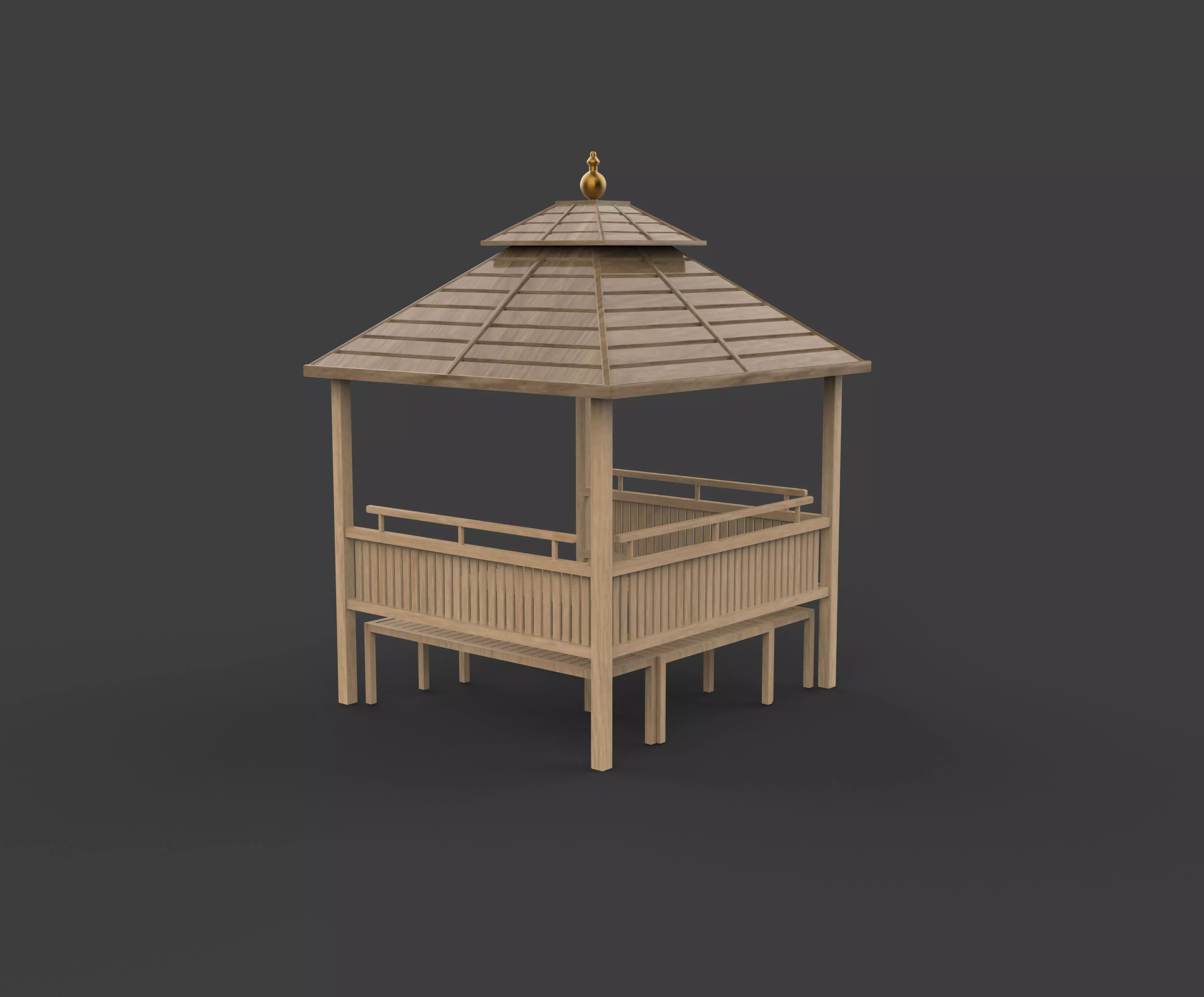 Haanh Design gazebo 3D model_9