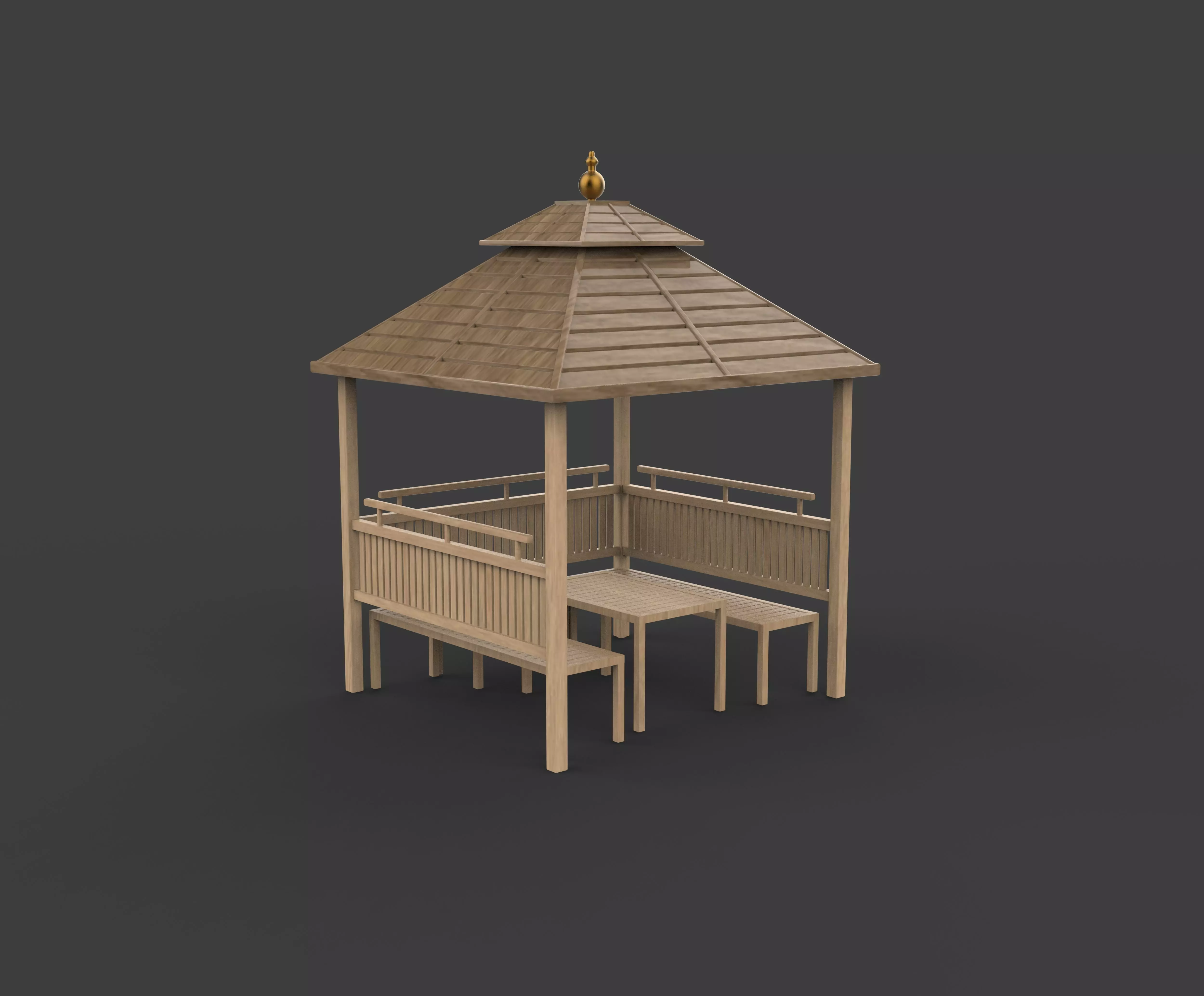Haanh Design gazebo 3D model_7