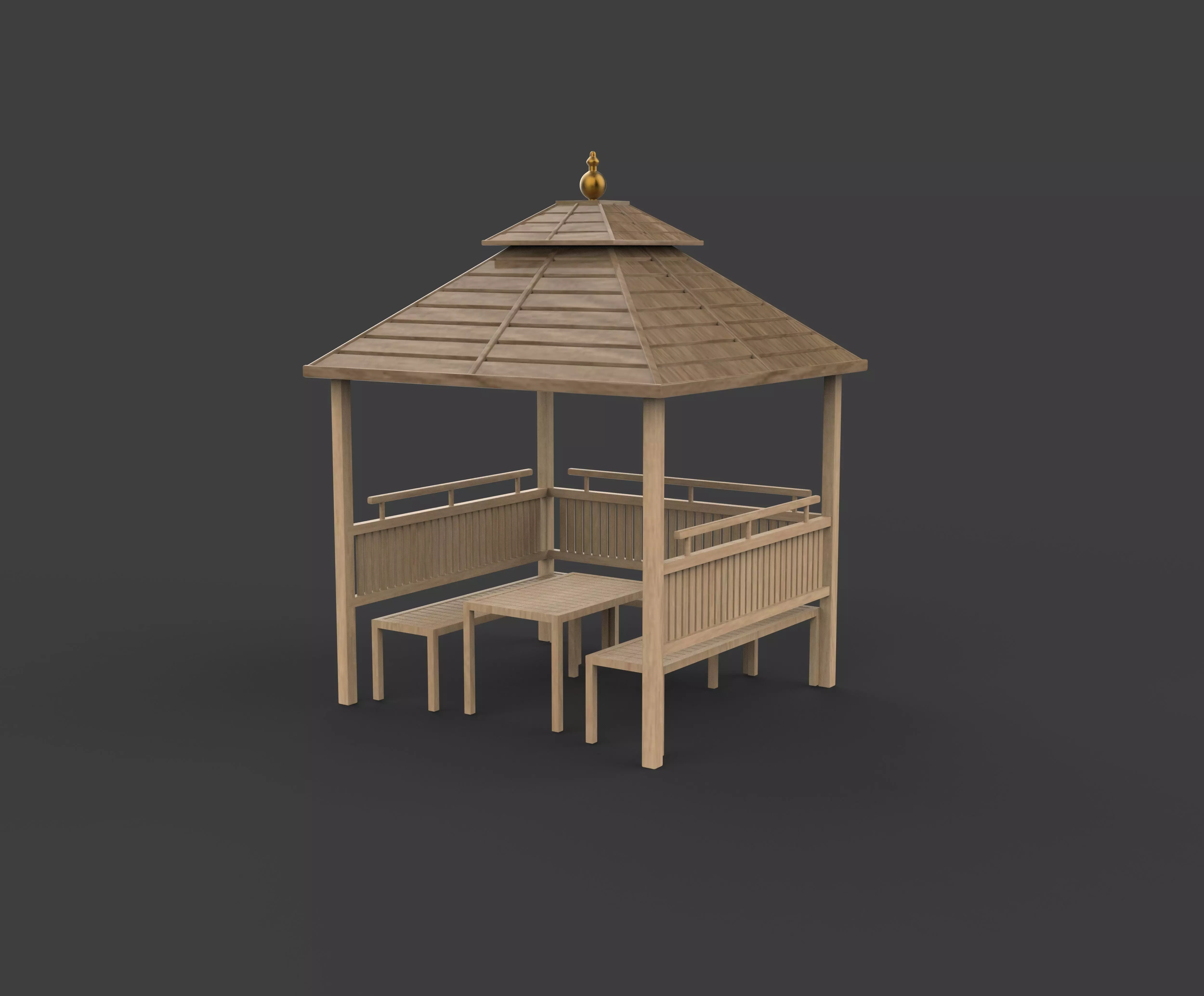 Haanh Design gazebo 3D model_10