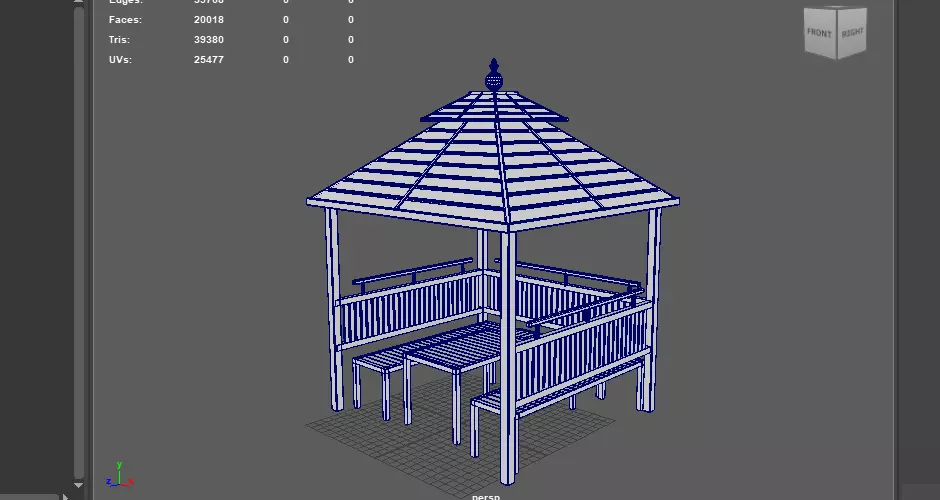 Haanh Design gazebo 3D model_16