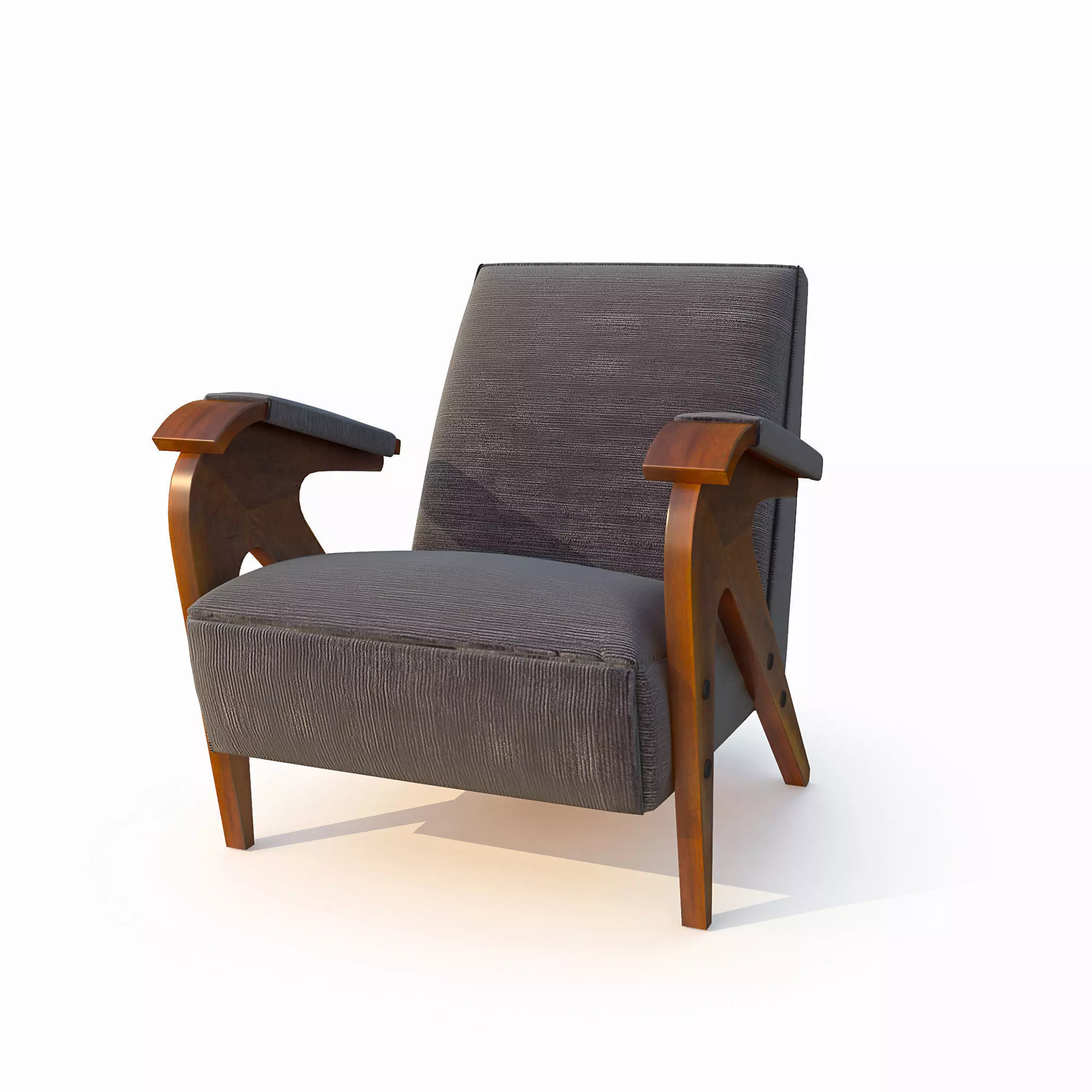 armchair velvet coating 3D model