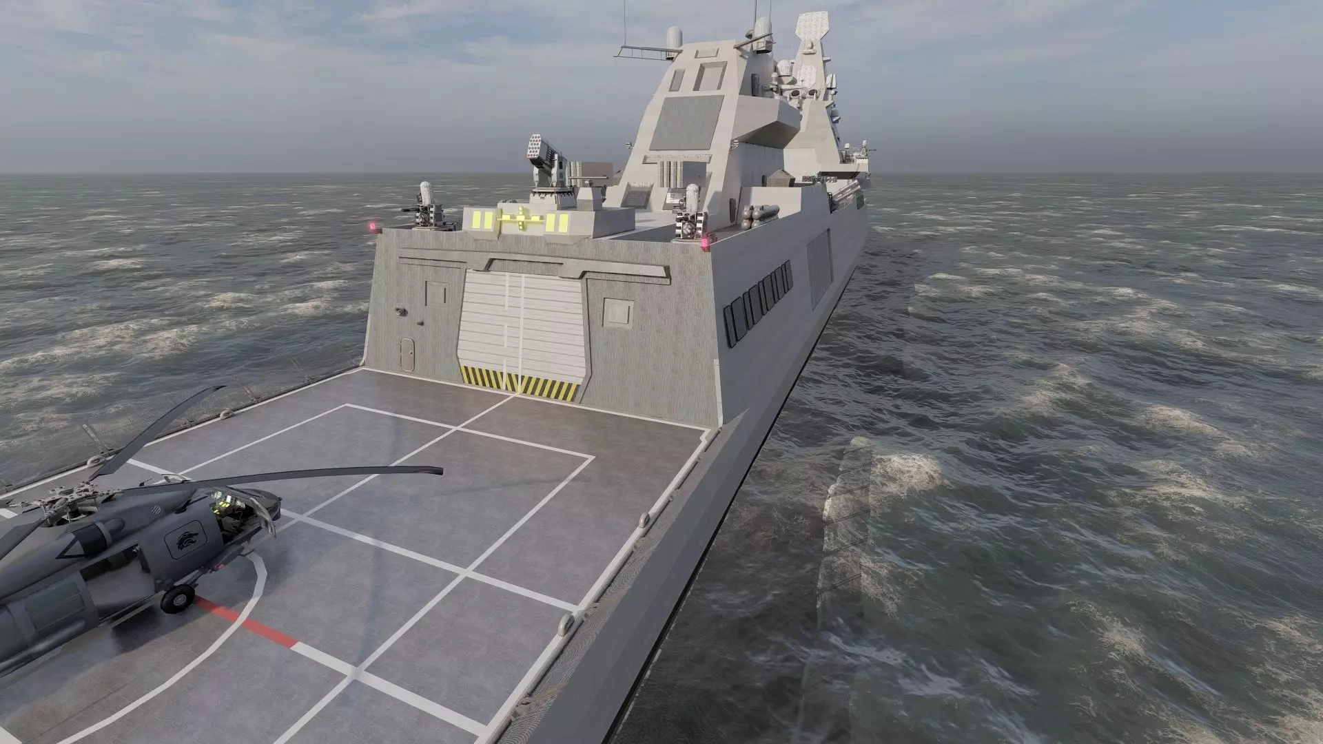 NAVY MULTIROLE  FRIGATE SPARTAN CLASS 3D model_16