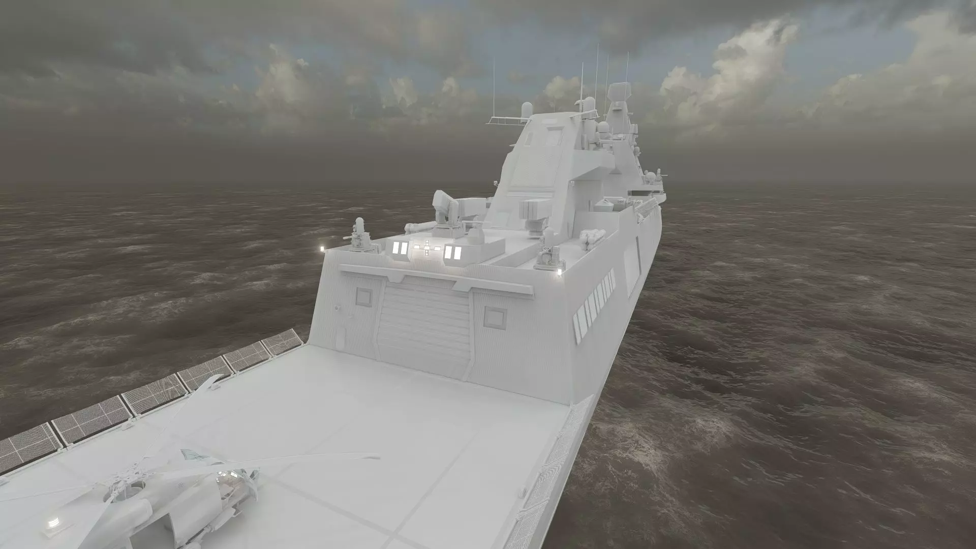 NAVY MULTIROLE  FRIGATE SPARTAN CLASS 3D model_40