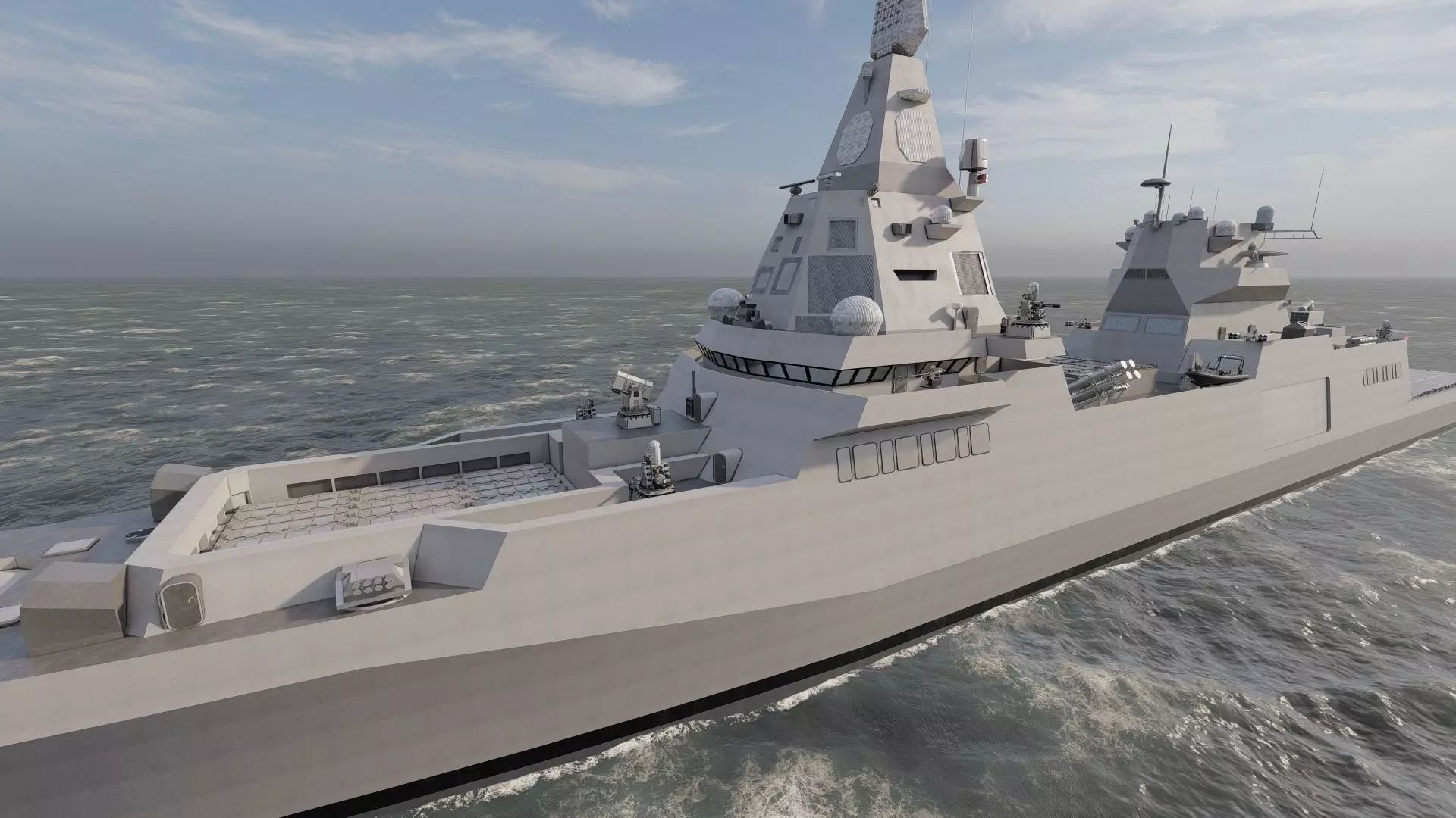 NAVY MULTIROLE  FRIGATE SPARTAN CLASS 3D model_9