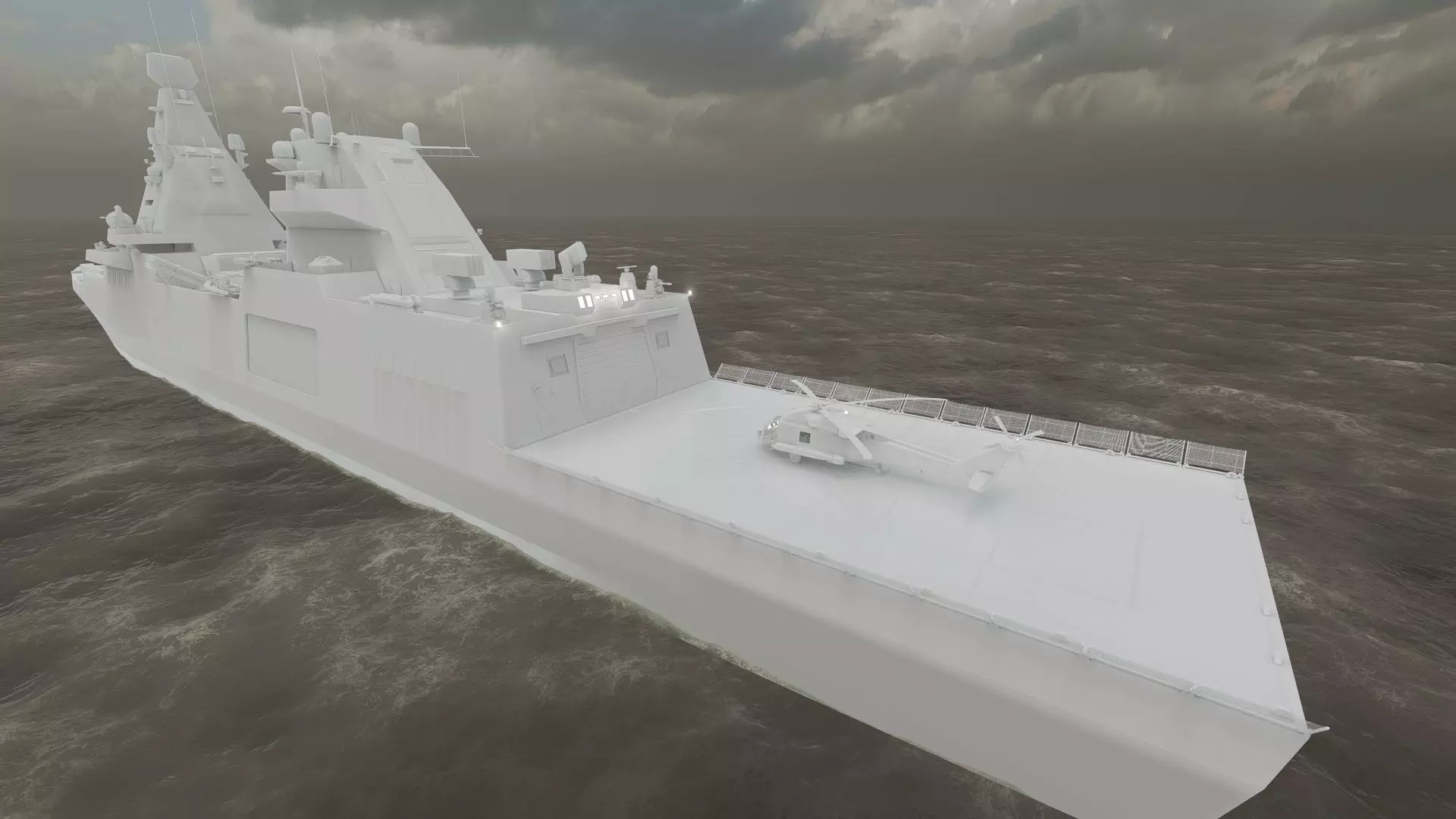 NAVY MULTIROLE  FRIGATE SPARTAN CLASS 3D model_38