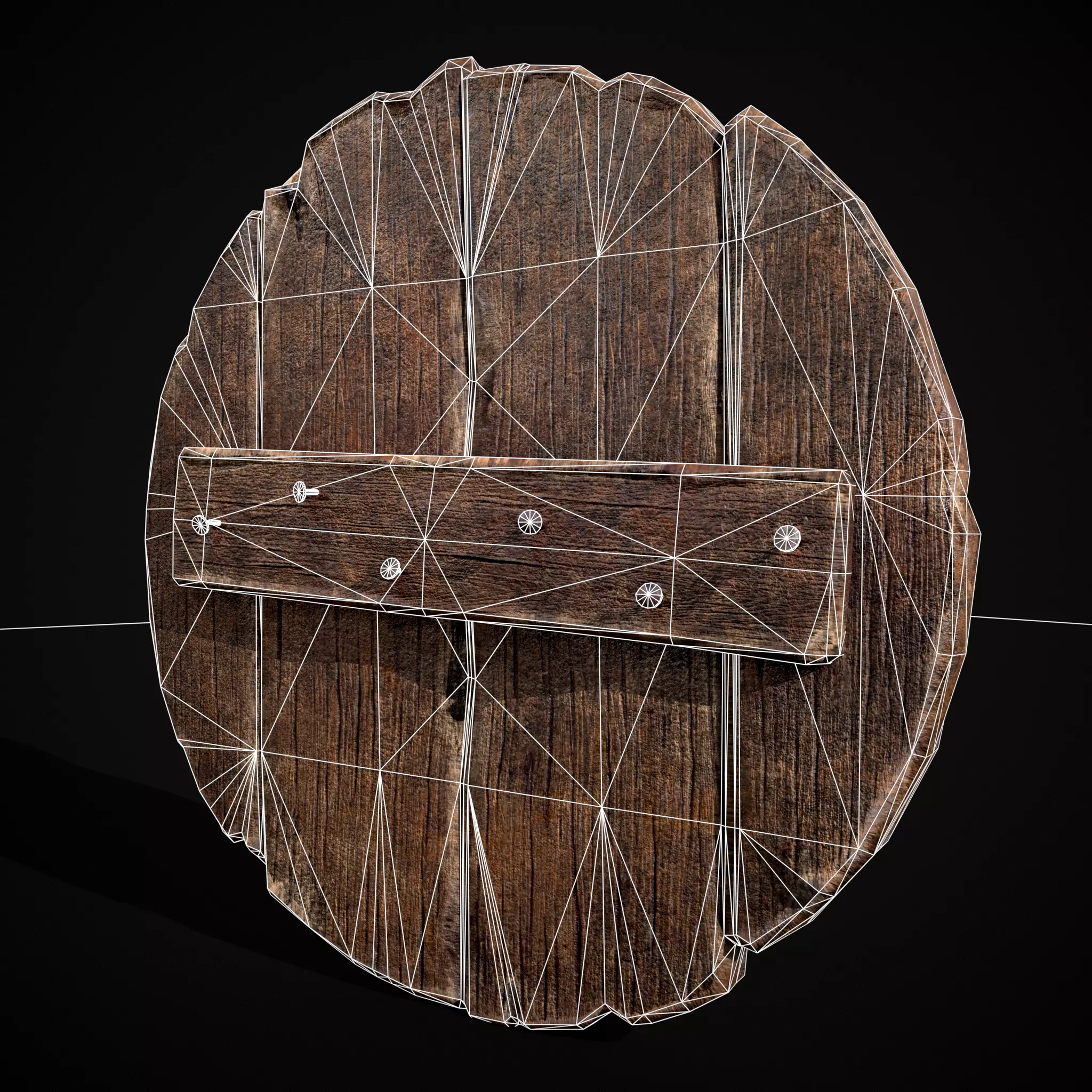 BW Snake Norse Coat of Arms Low-poly 3D model_8