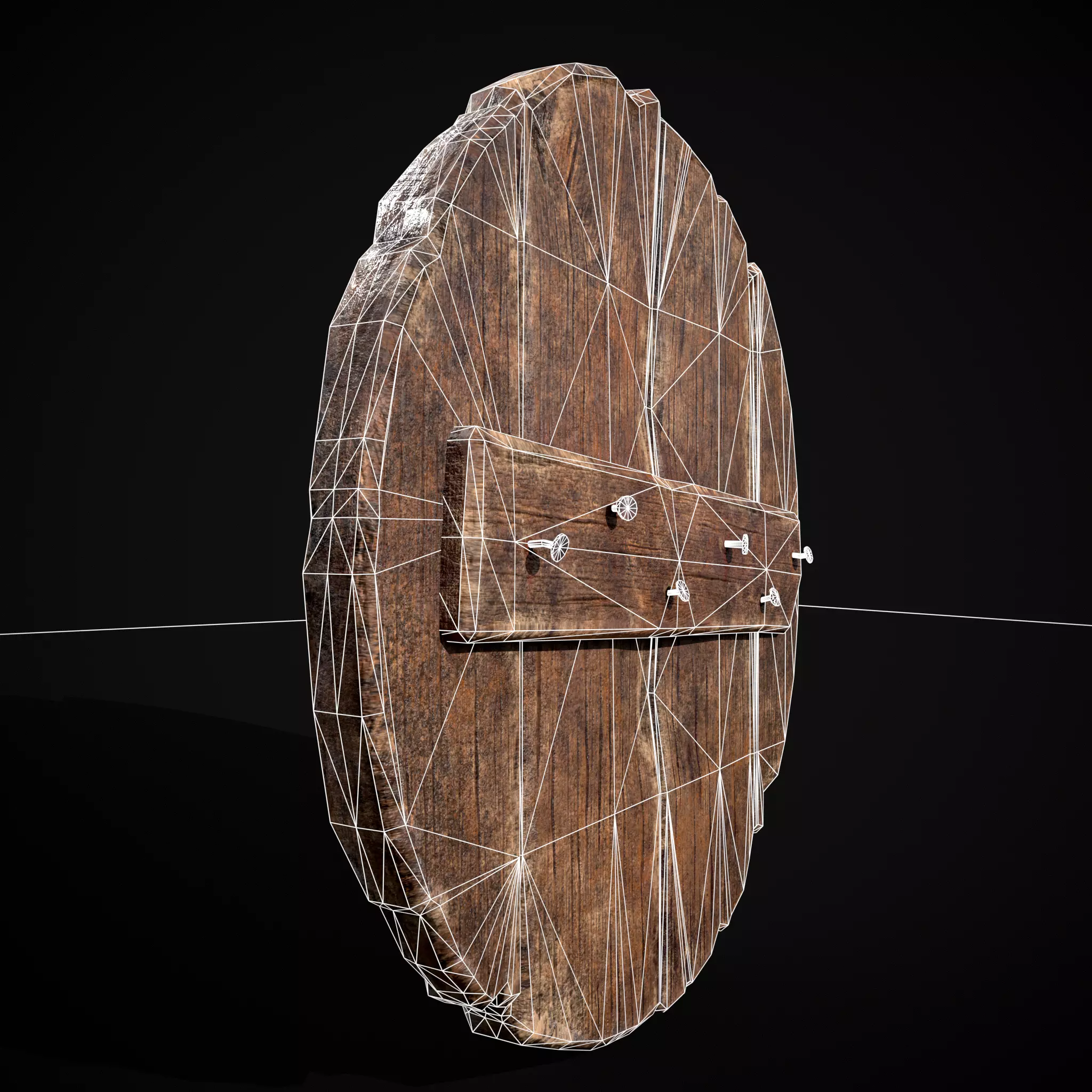 BW Snake Norse Coat of Arms Low-poly 3D model_12