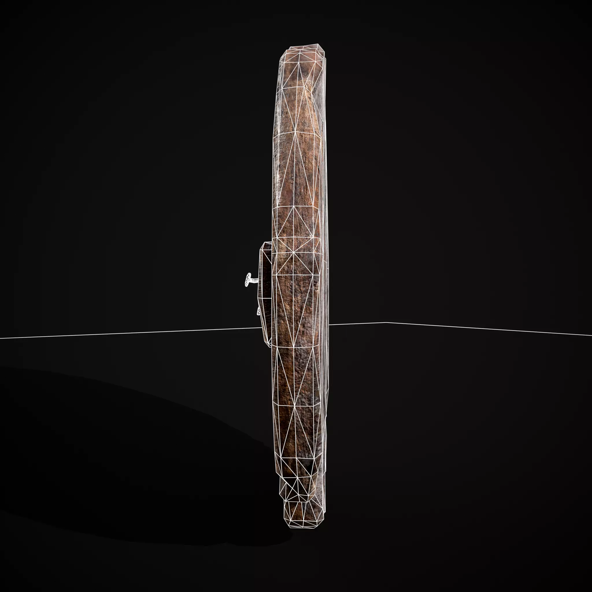 BW Snake Norse Coat of Arms Low-poly 3D model_6