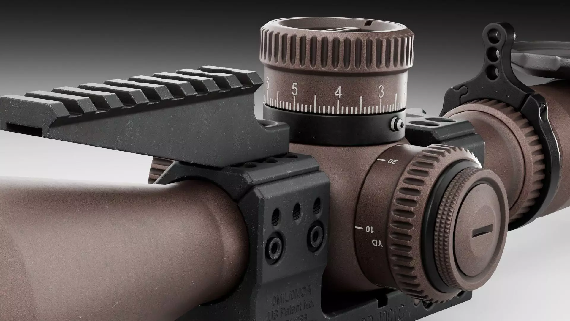 3D model Vortex Razor HD Gen III 6-36x56 and Spuhr SP-4001C Mount