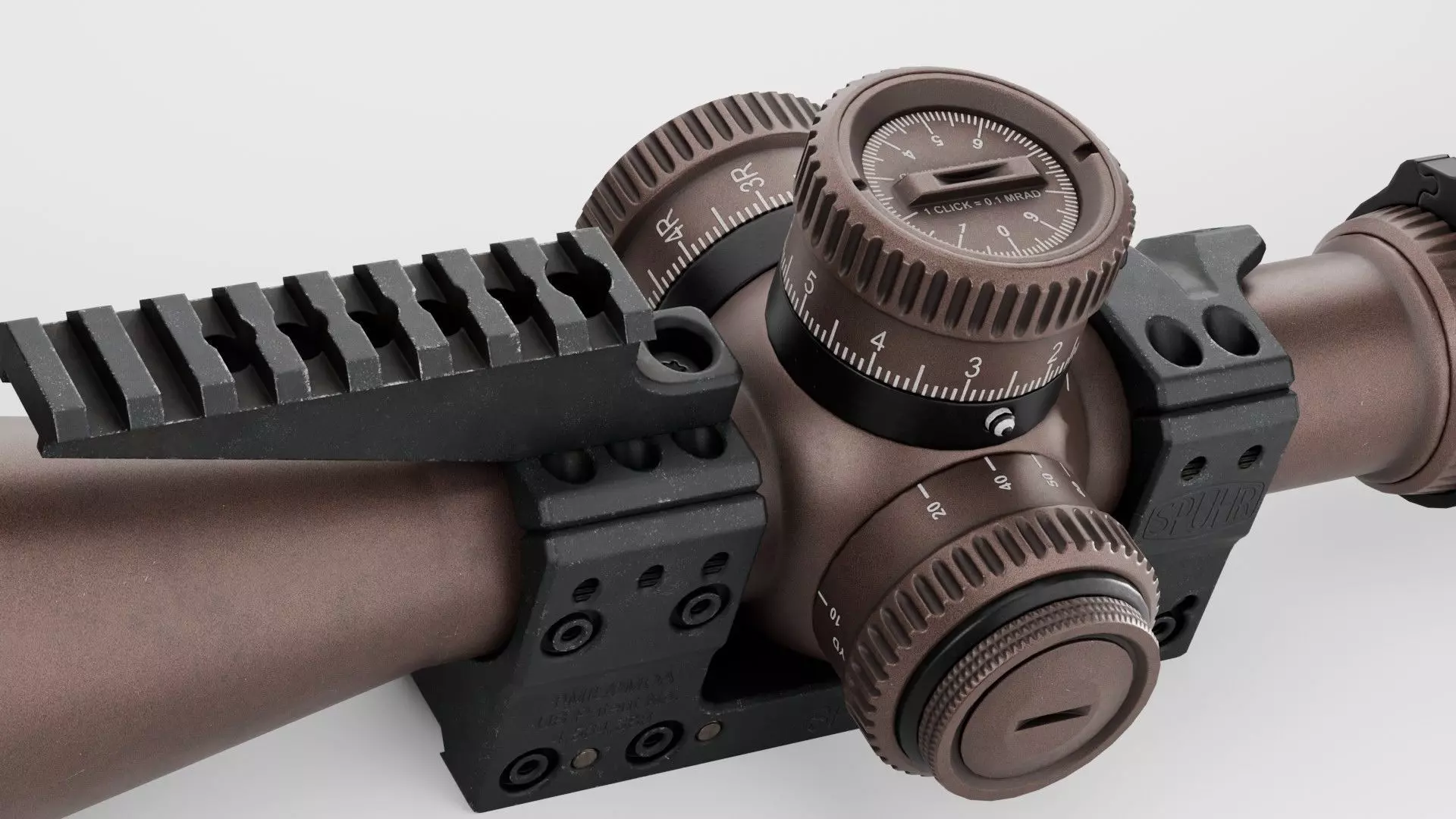 3D model Vortex Razor HD Gen III 6-36x56 and Spuhr SP-4001C Mount