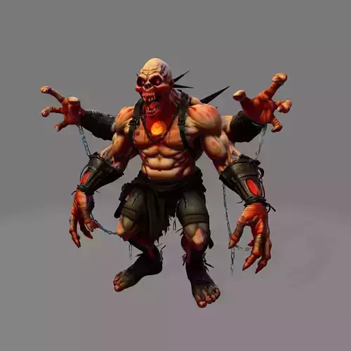 Hellspawn Tyrant HighPoly Horror Monster for Halloween 3D print model
