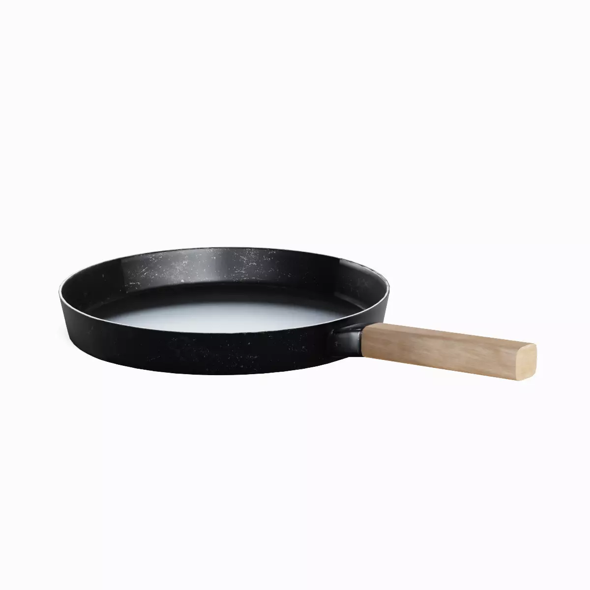 Kitchen Frying Pan 01 Low-poly 3D model_3