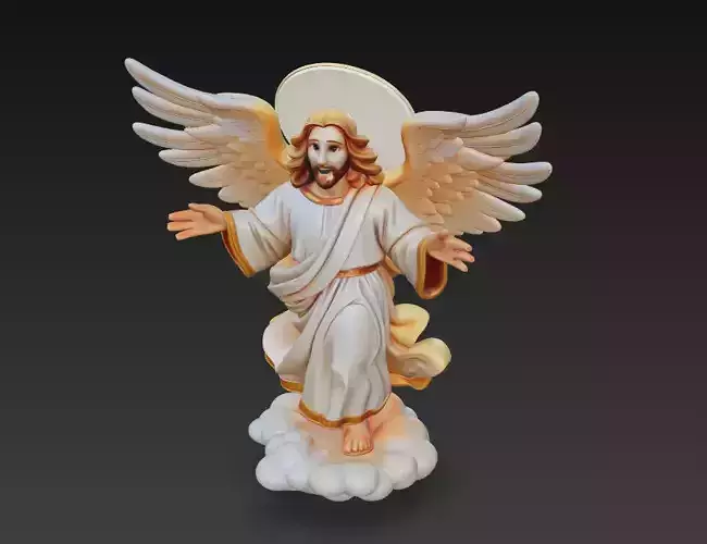 Celestial Messenger - Angel of Light 3D Model 3D print model
