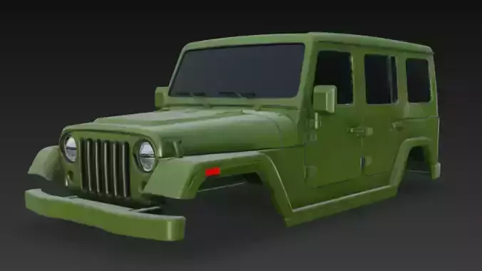 Jeep body 3d model 3D model