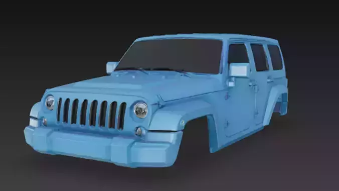 Jeep body 3d model
