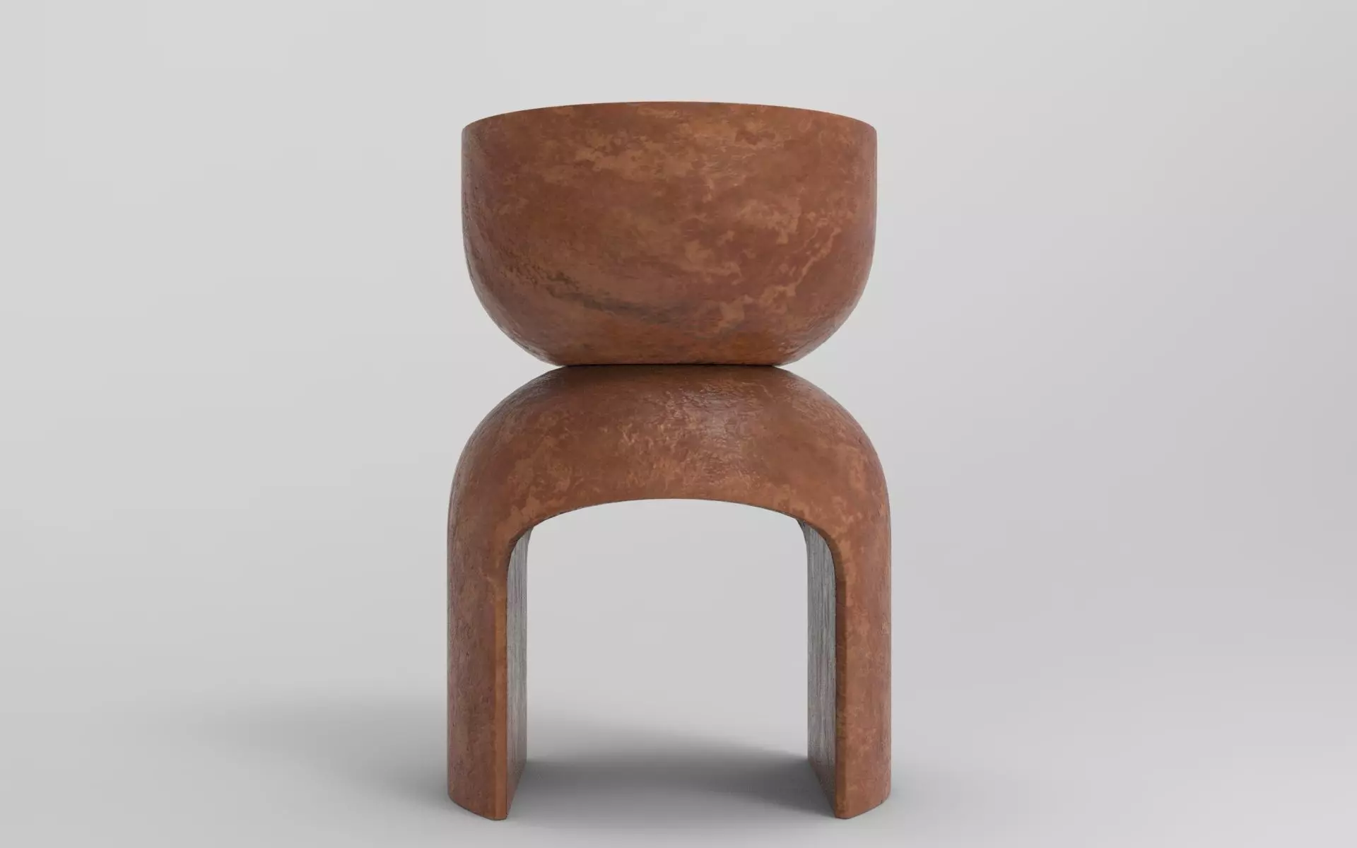 Baru Stool Low-poly 3D model_4