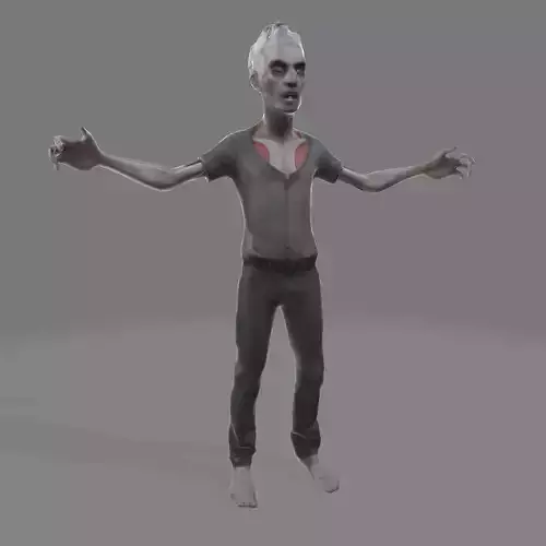 Zombie Awaken Halloween 3D Model for Games Film 3DPrint 3D print model