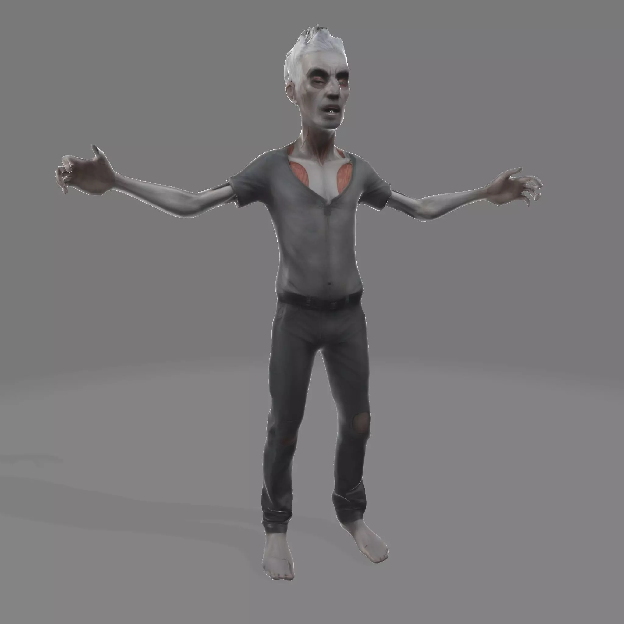 Zombie Awaken Halloween 3D Model for Games Film 3DPrint 3D print model
