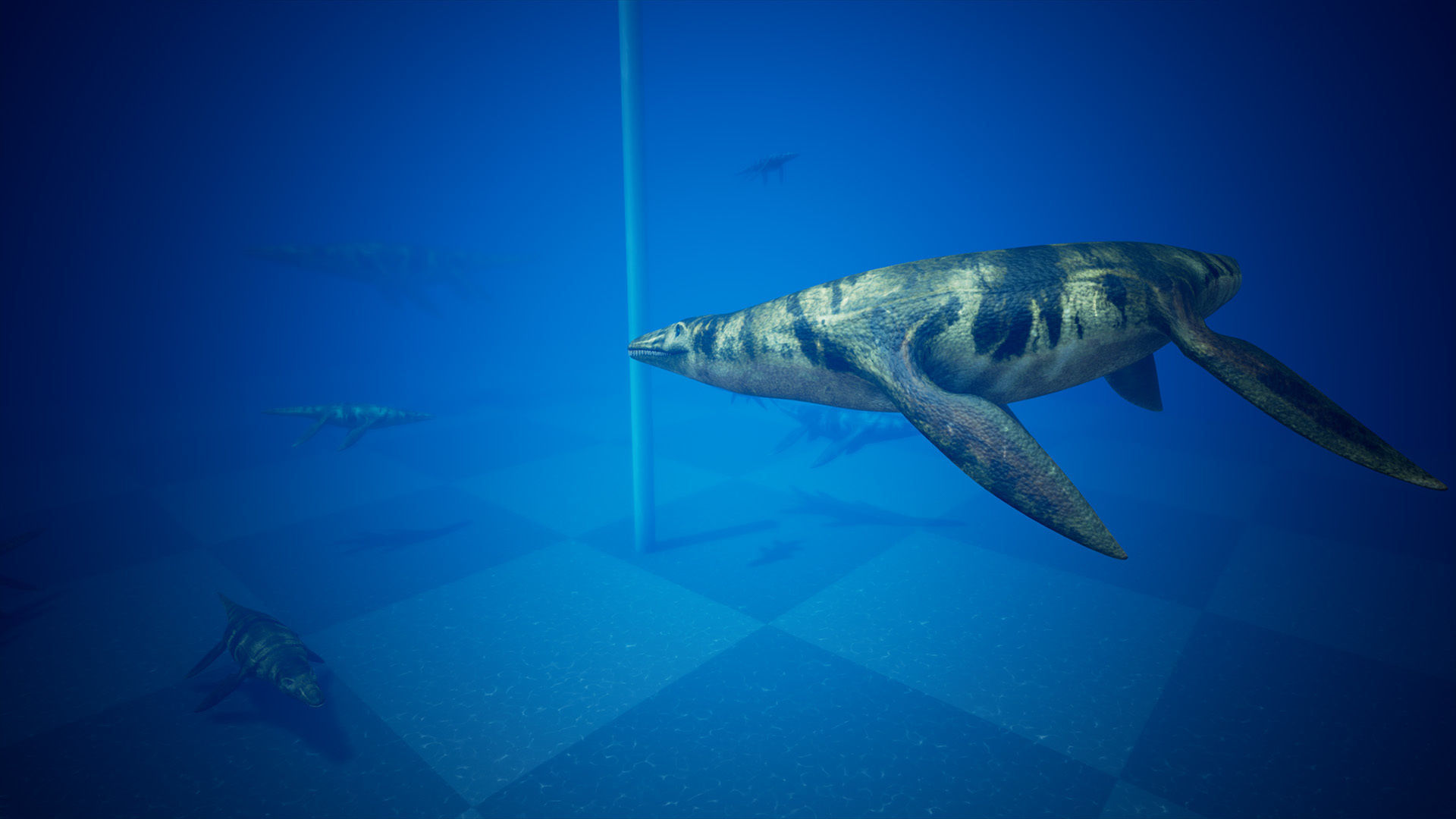 Realistic Pliosaur Mosasaurus with UE4 Support Low-poly 3D model_8