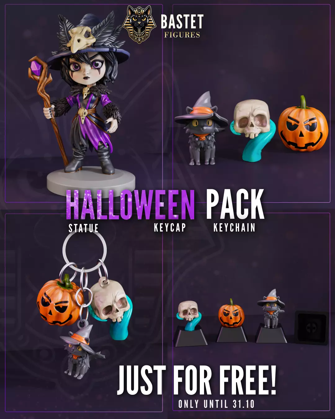 FREE HALLOWEEN PACK Free 3D print model