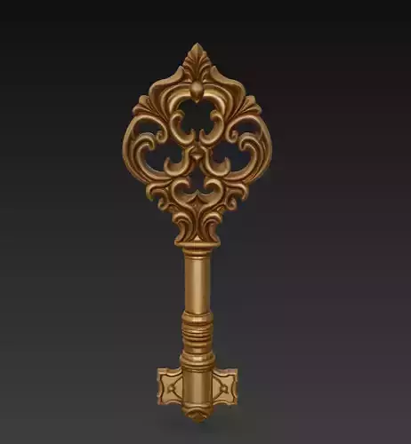 Imperial Baroque Key - Royal Relic Masterpiece 3D Model
