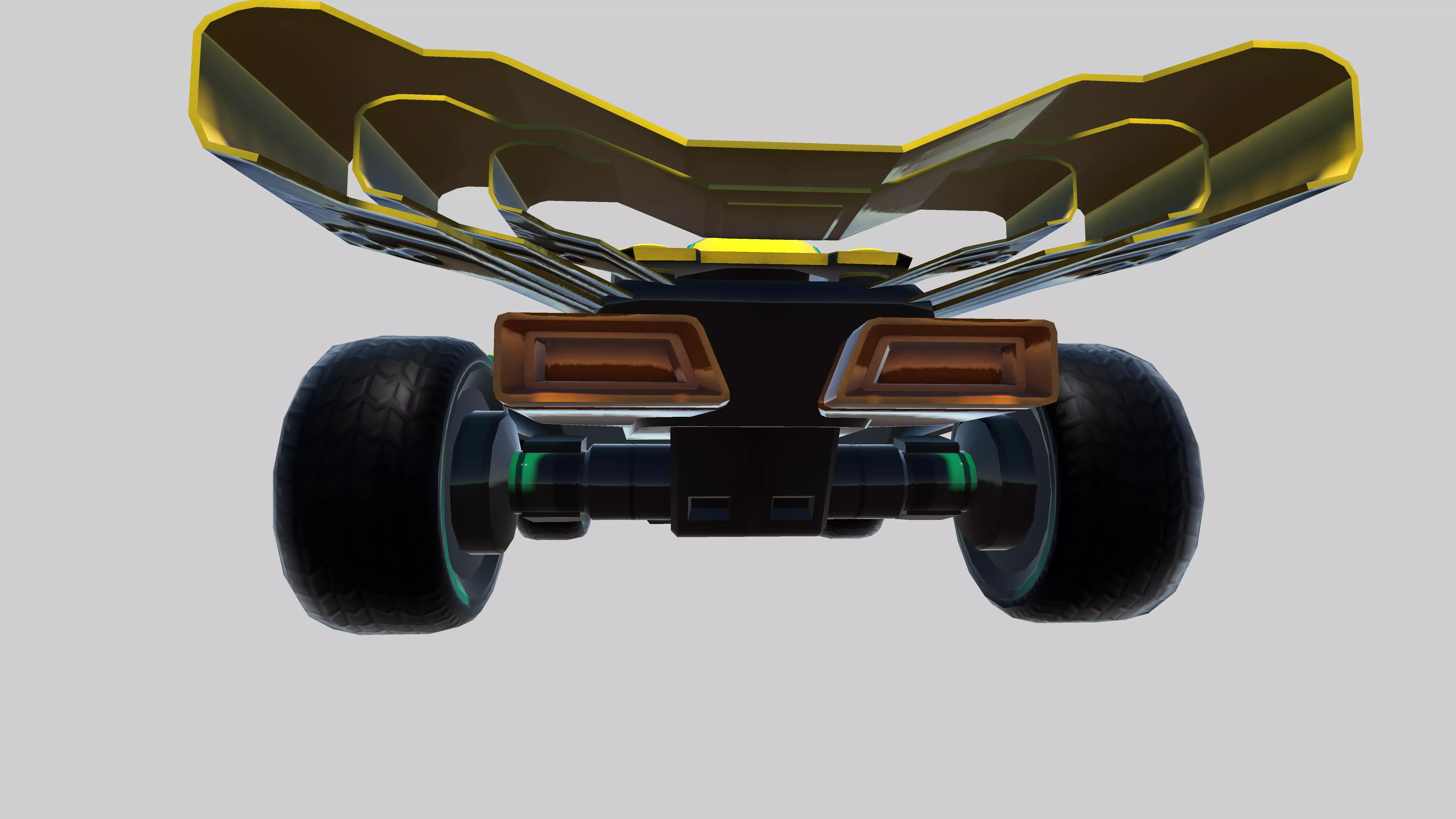 3D Futuristic Off Road Racing Car Model High Detail Textured Low-poly 3D model_7