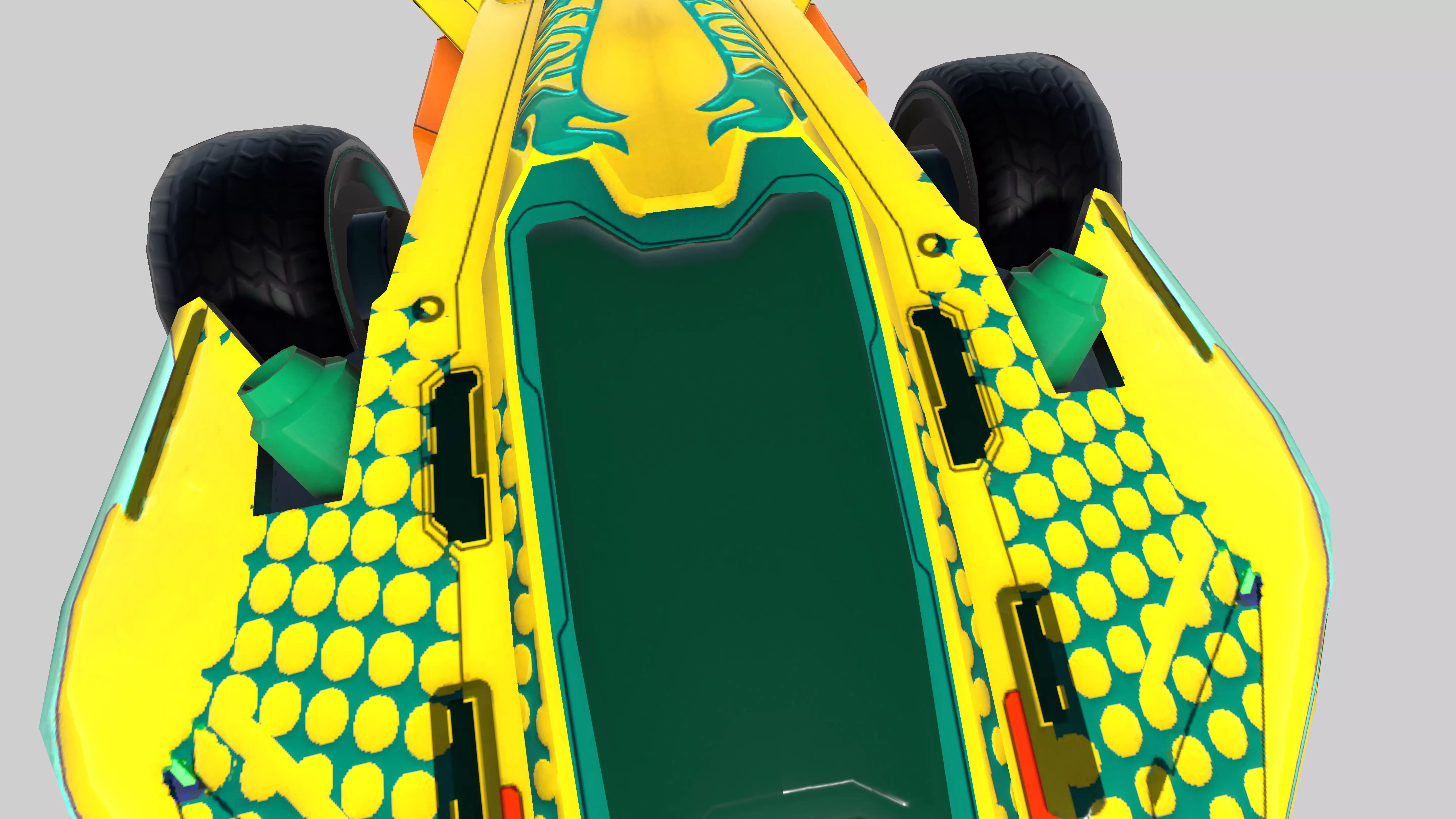 3D Futuristic Off Road Racing Car Model High Detail Textured Low-poly 3D model_12