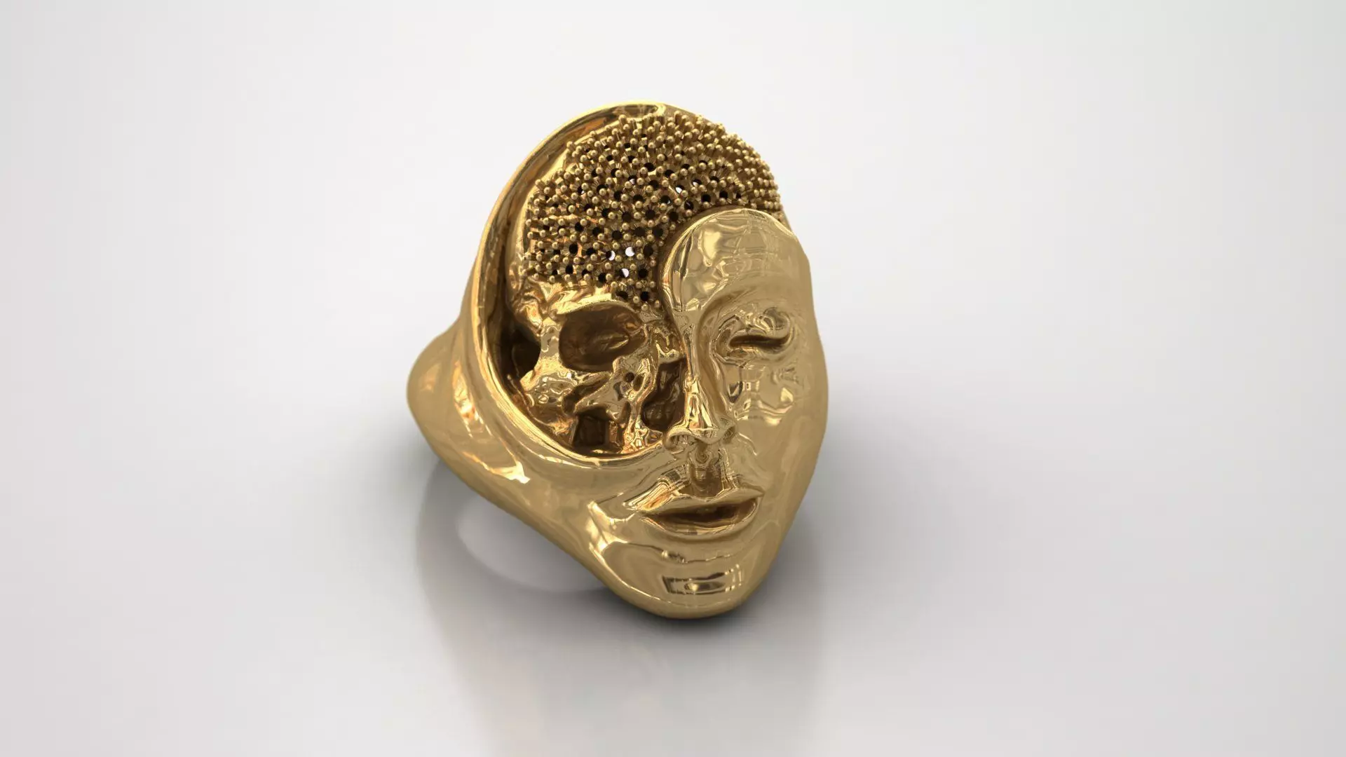 Death and Radiance Ring 3D print model_0
