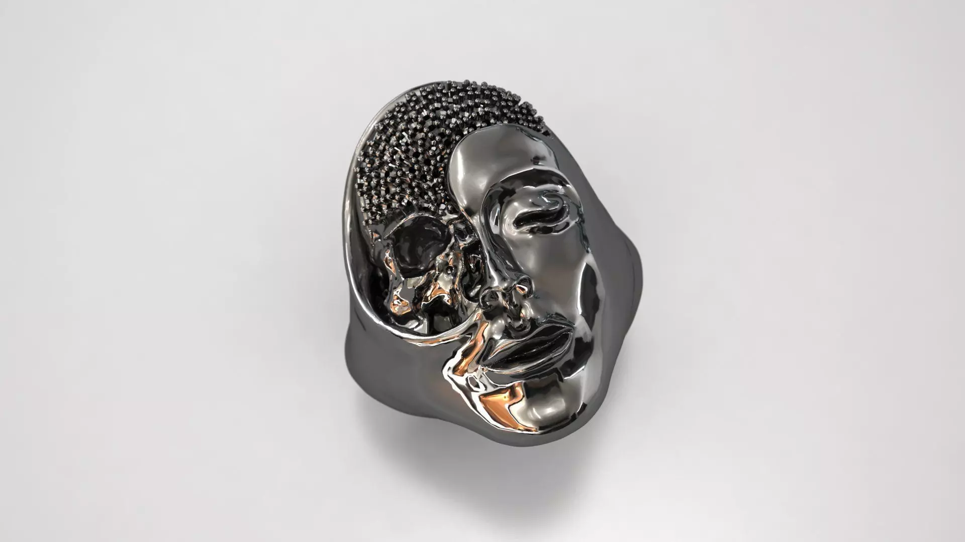 Death and Radiance Ring 3D print model_1