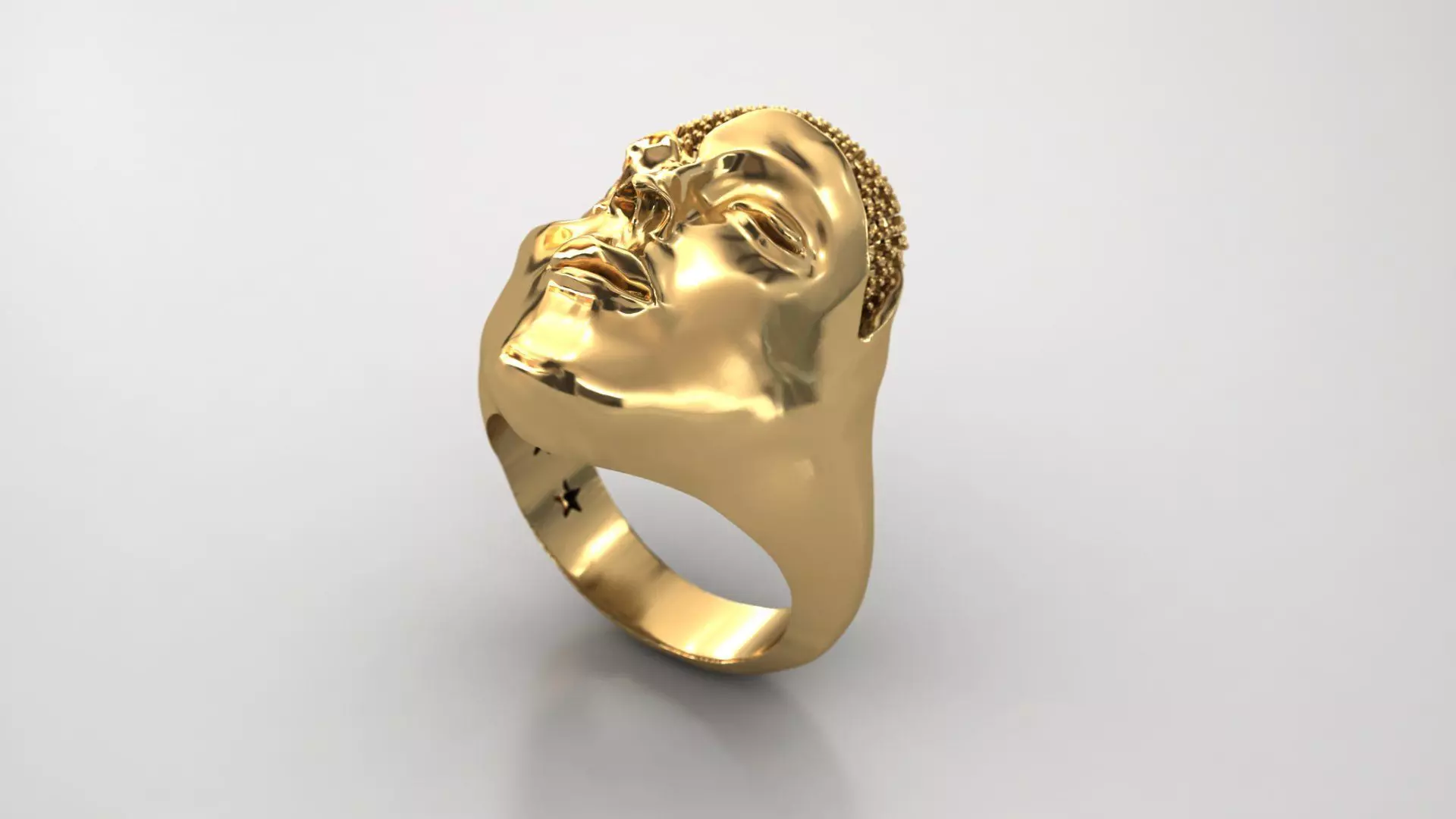Death and Radiance Ring 3D print model_4