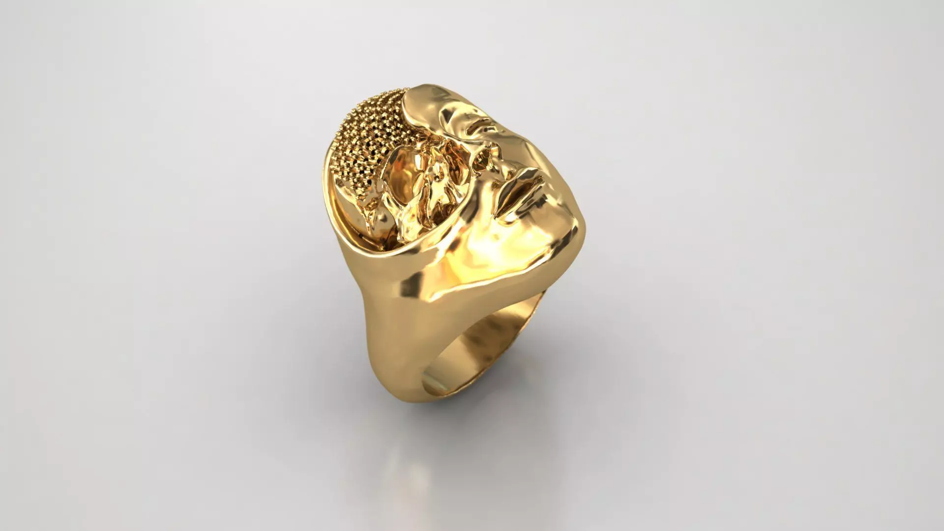 Death and Radiance Ring 3D print model_5