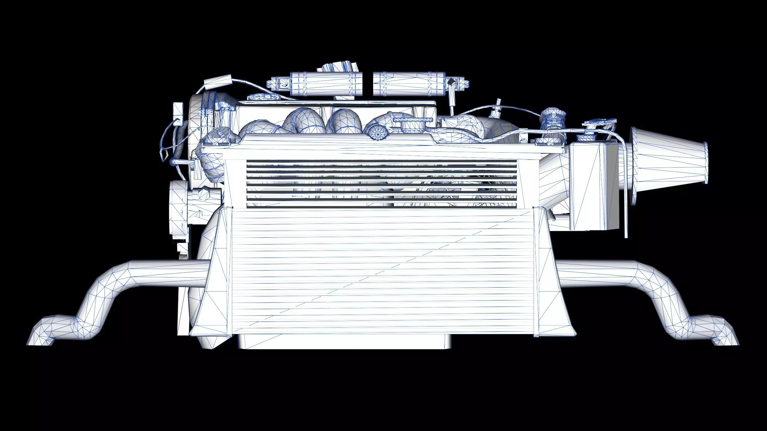 4G63T Evolution Inline 4 Engine Low-poly 3D model_21